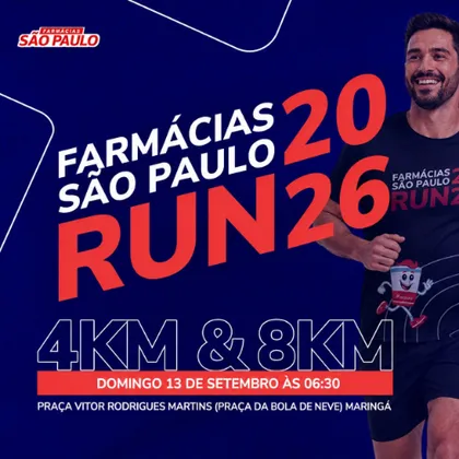 Imagem de divulgação da corrida Farmácias São Paulo Run