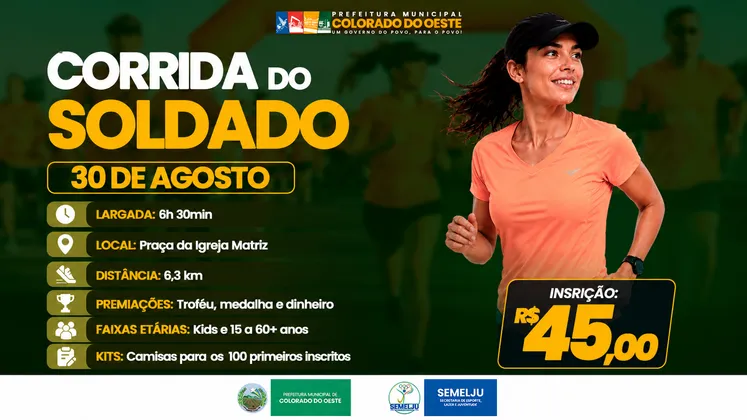 Imagem de divulgação da corrida Corrida Do Soldado 2026