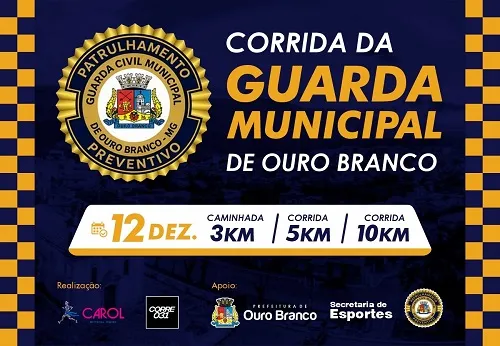 Imagem de divulgação da corrida I Corrida Da Guarda Municipal De Ouro Branco