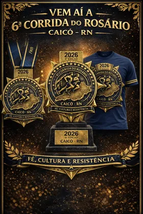 Imagem de divulgação da corrida 6ª Corrida Do Rosário 2026