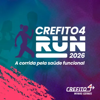 Imagem de divulgação da corrida CREFITO - 4 RUN 2026 - Uberlândia