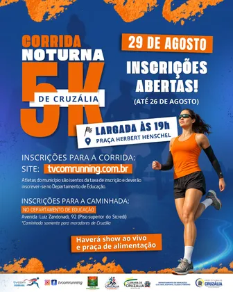 Imagem de divulgação da corrida 4ª Corrida Pedestre De Cruzália Sp