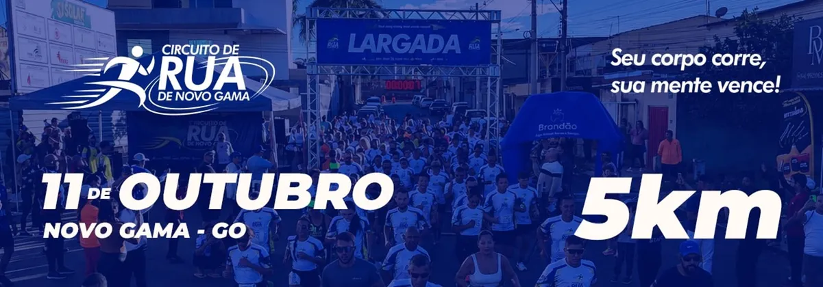 Imagem de divulgação da corrida 2° Circuito De Rua De Novo Gama