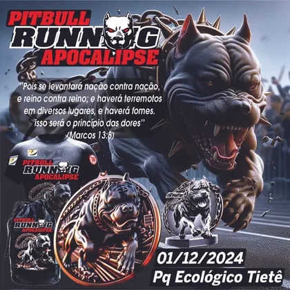 Imagem de divulgação da corrida Pitbull Running Apocalipse