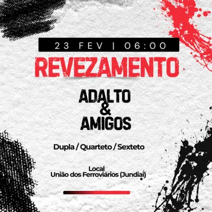 Imagem de divulgação da corrida Revezamento Adalto E Amigos