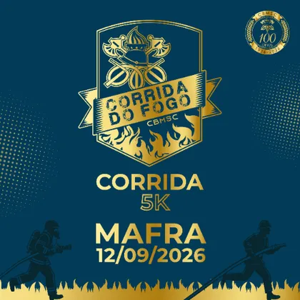 Imagem de divulgação da corrida 1ª Corrida Do Fogo - Mafra (Sc)