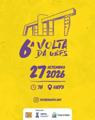 Imagem de divulgação da corrida 6ª Volta da UEFS