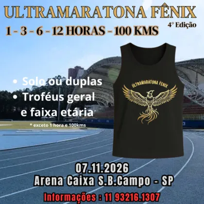 Imagem de divulgação da corrida Ultramaratona Fenix 4ª Edição