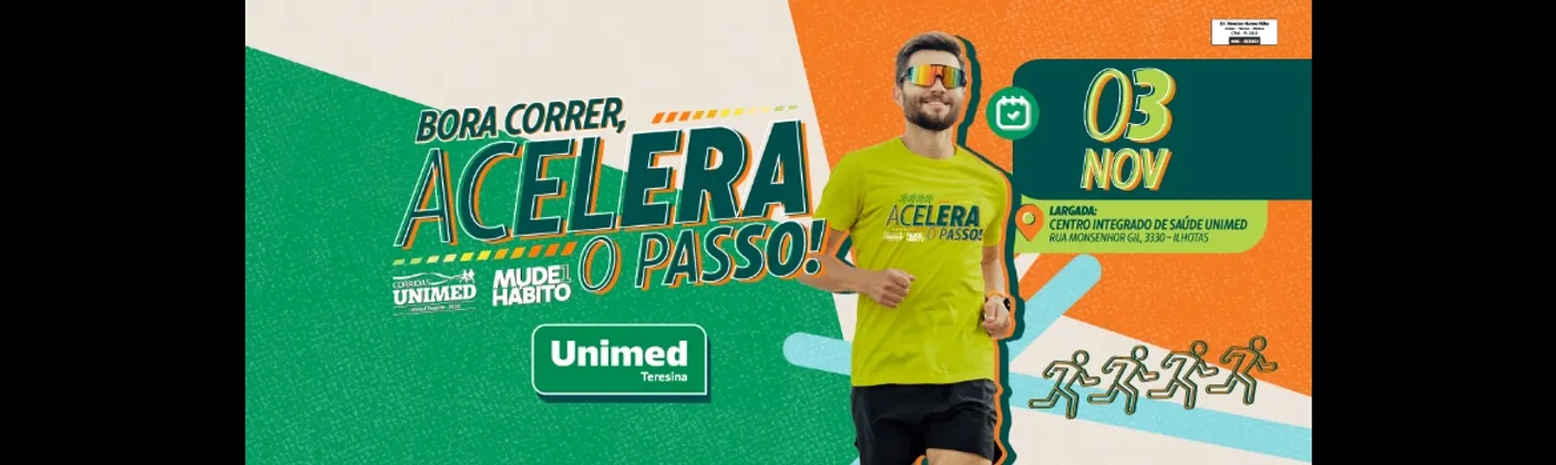 Imagem de divulgação da corrida Corridas Unimed Teresina 2024