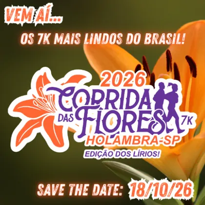 Imagem de divulgação da corrida Corrida Das Flores 2026 - Edição Dos Lírios