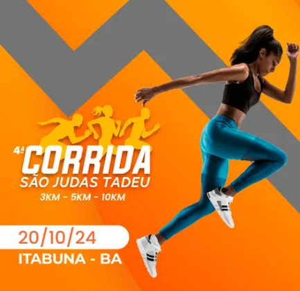 Imagem de divulgação da corrida 4ª Corrida São Judas Tadeu 2024