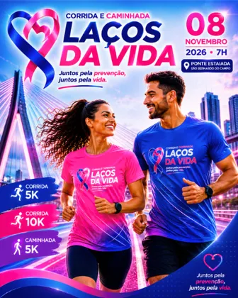 Imagem de divulgação da corrida Corrida E Caminhada Laços Da Vida