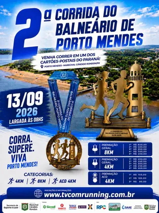 Imagem de divulgação da corrida 2ª Corrida Do Balneário De Porto Mendes