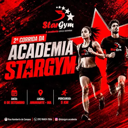 Imagem de divulgação da corrida Ii Corrida Academia Stargym