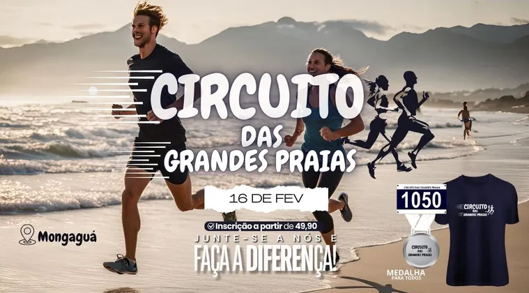 Imagem de divulgação da corrida 6ª Corrida C. Das Grandes Praias