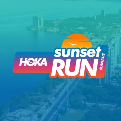 Imagem de divulgação da corrida Hoka Sunset Run 2026 - Manaus