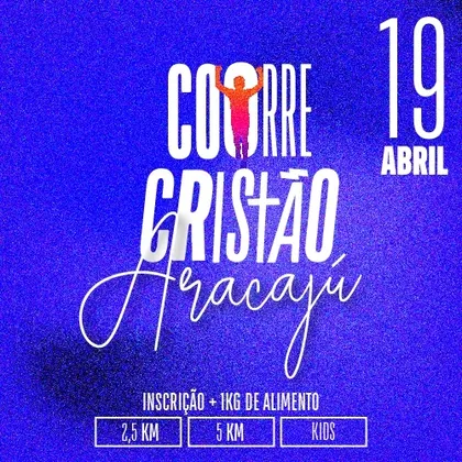 Imagem de divulgação da corrida Corrida Corre CristÃo Aracaju