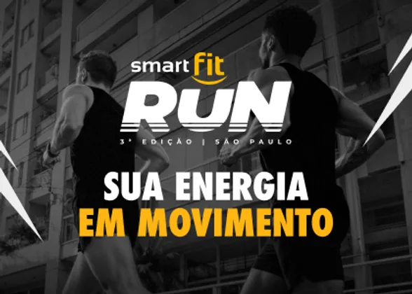 Imagem de divulgação da corrida Smart Fit Run 2026 - São Paulo