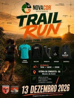 Imagem de divulgação da corrida Nova Cor Trail Run