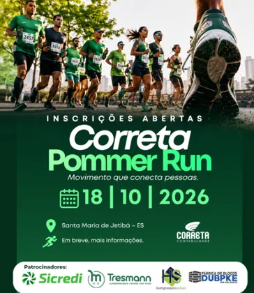 Imagem de divulgação da corrida Correta Pommer Run