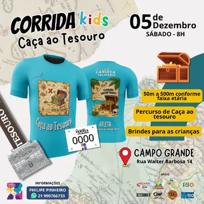 Imagem de divulgação da corrida Corrida Kids Caça Ao Tesouro
