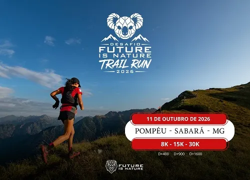 Imagem de divulgação da corrida Desafio Future Is Nature Trail Run 2026