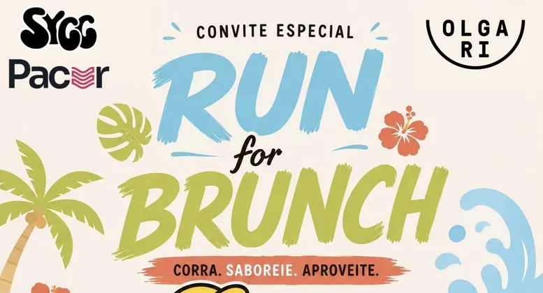 Imagem de divulgação da corrida Run for Brunch | SYGG + PACER