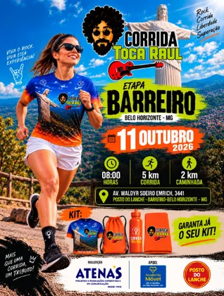 Imagem de divulgação da corrida Corrida Toca Raul Barreiro Bh
