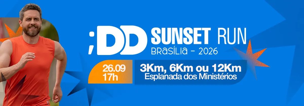 Imagem de divulgação da corrida Dia A Dia Sunset Run 2026