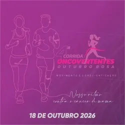 Imagem de divulgação da corrida 4ª Corrida Oncovertentes - Outubro Rosa
