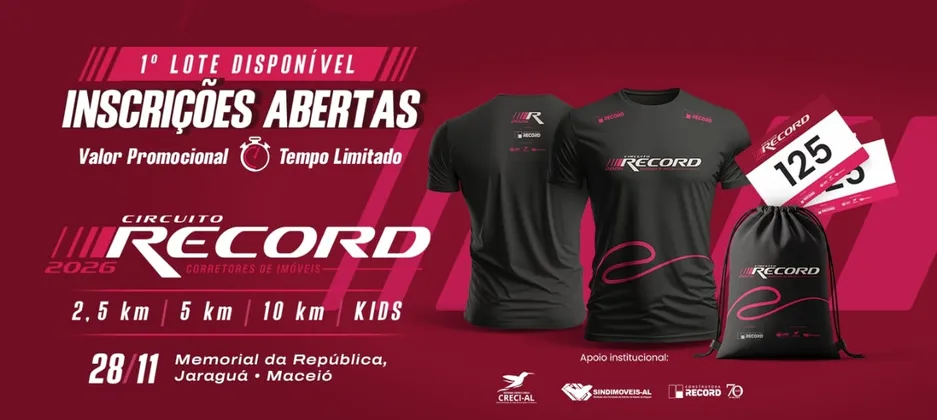 Imagem de divulgação da corrida Circuito Record Corretores de Imóveis