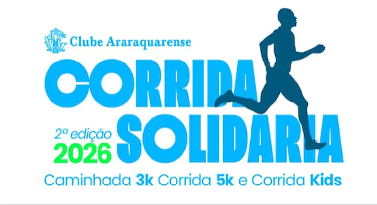 Imagem de divulgação da corrida 2 Corrida Solidaria Clube Araraquarense