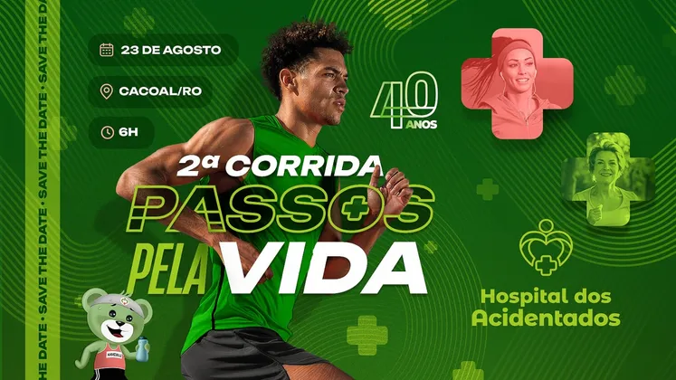 Imagem de divulgação da corrida 2ª Corrida Passos Pela Vida