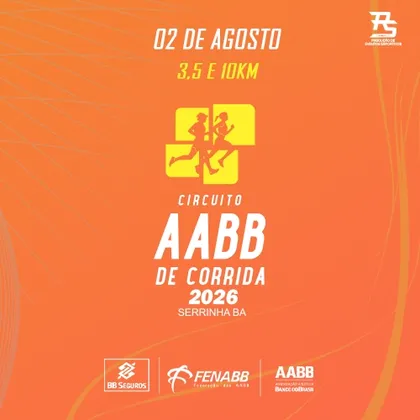 Imagem de divulgação da corrida Circuito Aabb De Corridas 2026  Serrinha Bahia