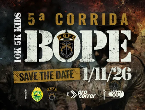 Imagem de divulgação da corrida 5ª Corrida Do Bope