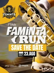 Imagem de divulgação da corrida Faminta Run