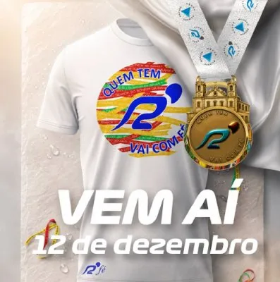 Imagem de divulgação da corrida Quem Tem Runners Vai Com FÉ 2026