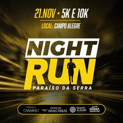 Imagem de divulgação da corrida 2ª Night Run