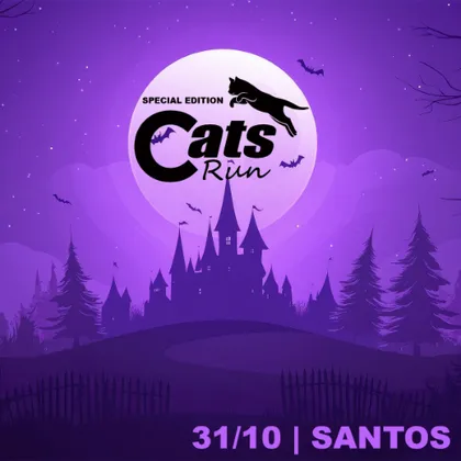 Imagem de divulgação da corrida Cats Run Santos 2026