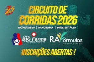 Imagem de divulgação da corrida 3ª Etapa Presidente Epitácio - Circuito De Corridas Big Farma
