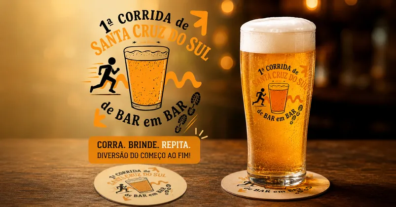 Imagem de divulgação da corrida 1ª Corrida De Bar Em Bar Scs
