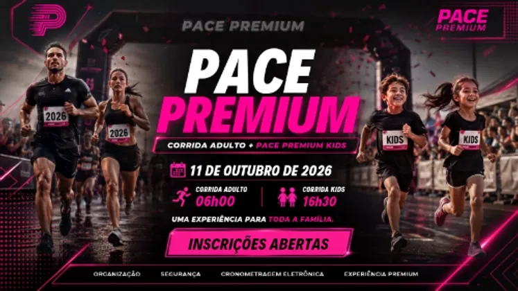 Imagem de divulgação da corrida Pace Premium