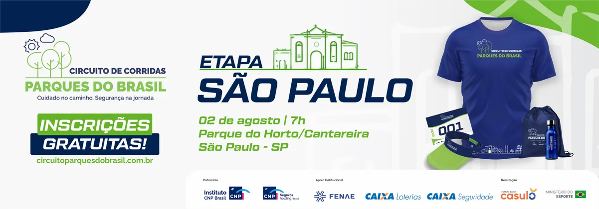 Imagem de divulgação da corrida Circuito Parques Do Brasil - São Paulo