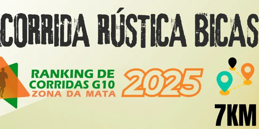 Imagem de divulgação da corrida 4ª Corrida Rústica de Bicas (MG)