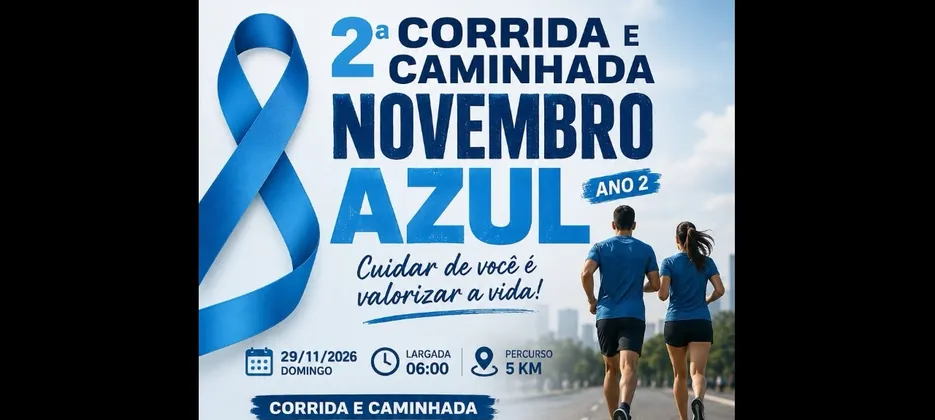 Imagem de divulgação da corrida Corrida e caminhada | Novembro Azul | Associação Integração Muribeca (AMOLIM)2026