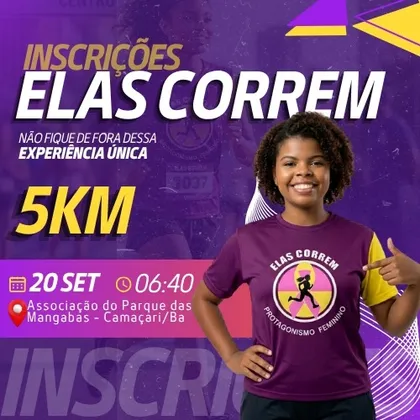 Imagem de divulgação da corrida Elas Correm