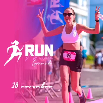 Imagem de divulgação da corrida Run Mulher Gramado