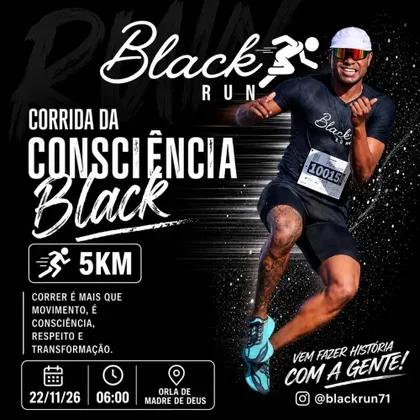 Imagem de divulgação da corrida Black Run