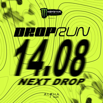 Imagem de divulgação da corrida Drop Run Club 2ª Edição