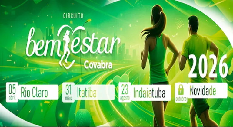 Imagem de divulgação da corrida Circuito Bem Estar Covabra - Etapa 4 Paulinia